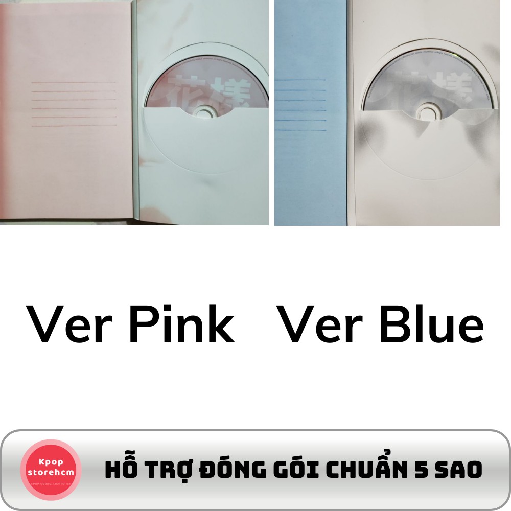 Album BTS KPOPSTOREHCM HOA DẠNG NIÊN HOA PT1 PT2 chính hãng Hàn Quốc