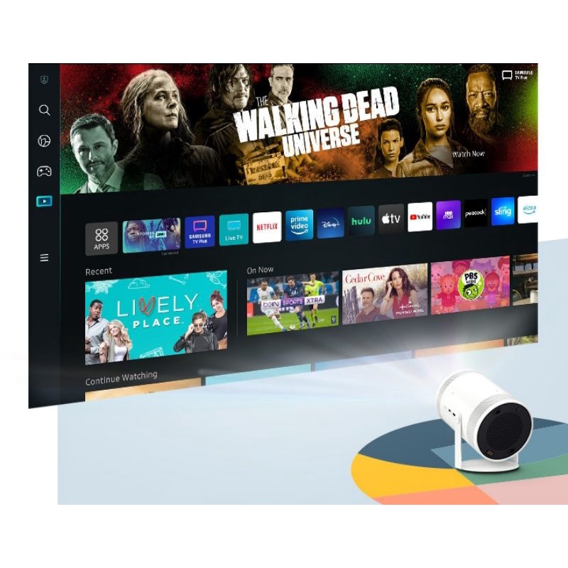 Máy chiếu Samsung Smart TV 100 inch bỏ túi The FreeStyle SPLSP3BLAXXV Hàng Chính Hãng