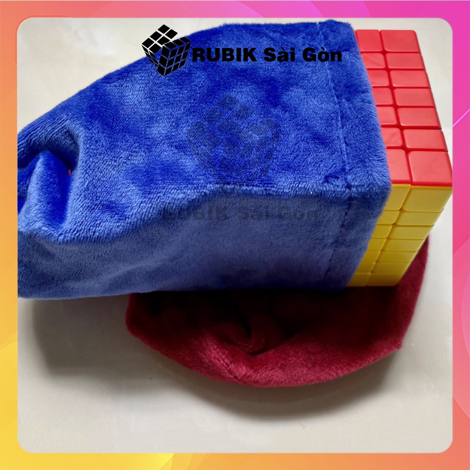 Túi đựng rubik dây rút vải nhung cho rubic 2x2, 3x3, 4x4, 5x5, 6x6, 7x7