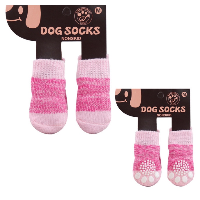 🐾 Bộ 4 Chiếc Vớ Xinh Xắn Dành Cho Chó Mèo Cưng - Chống Bẩn Chống Lạnh Siêu Đáng Yêu