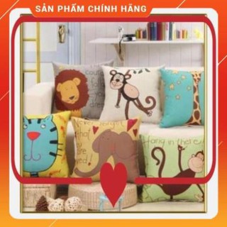Dnbich1388shop vỏ gối vuông hình thú - maianh.b88