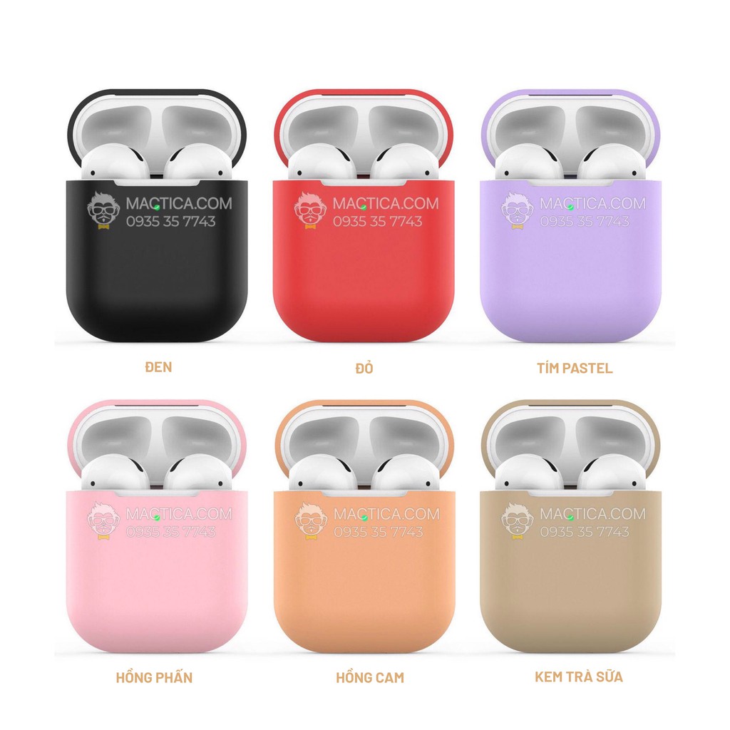 Vỏ Hộp Bảo Vệ Tai Nghe Airpod Case Silicon - Nhiều Màu