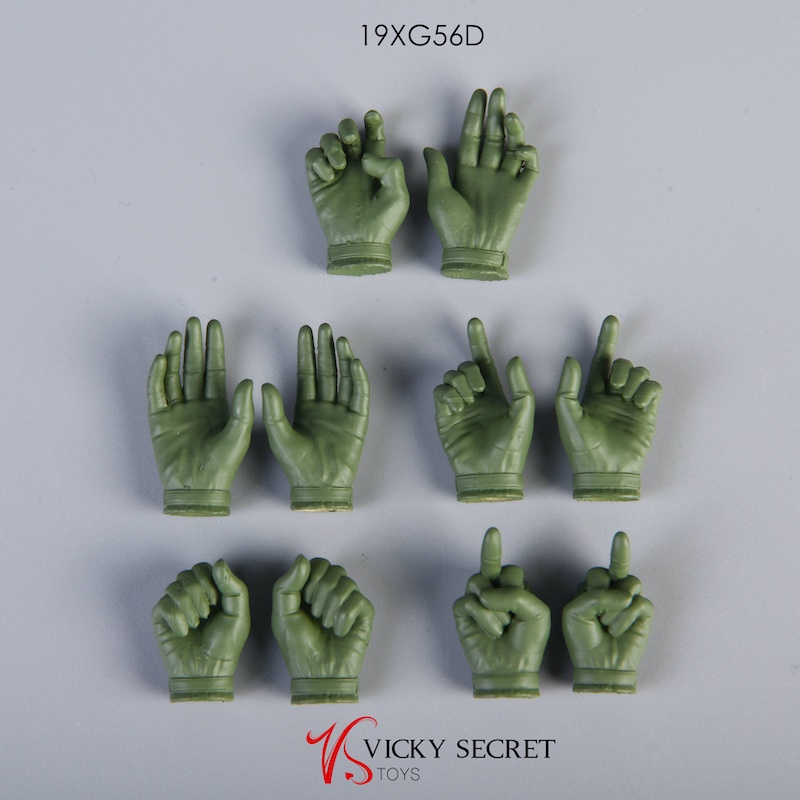 Phụ kiện búp bê, figure - Part bàn tay đeo găng tỉ lệ 1:6 chính hãng VSTOYS
