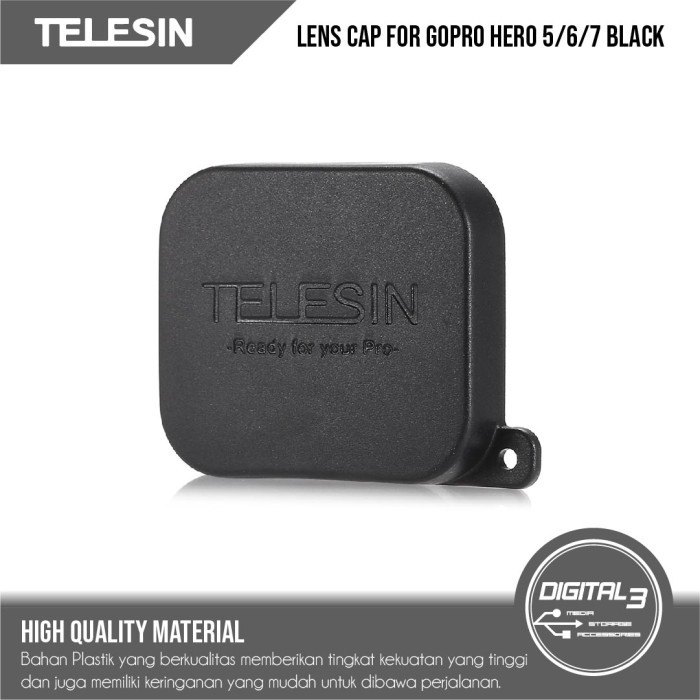 Telesin Nắp Bảo Vệ Ống Kính Máy Ảnh Gopro Hero 5 6 7 2018