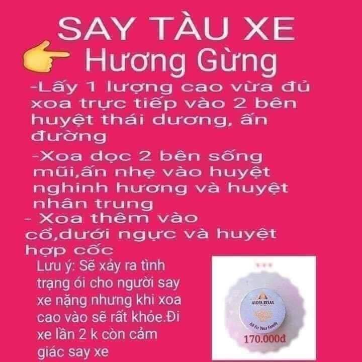 CAO AYOFA RELAX dành cả cho phụ nữa mang thai và trẻ 3 tháng trở nên