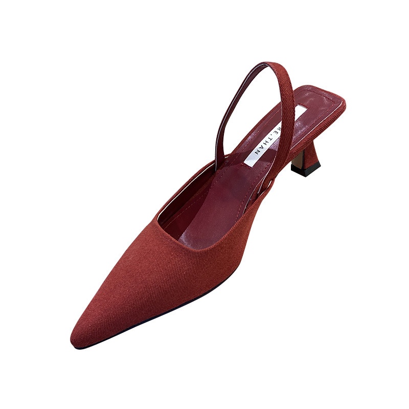 Giày cao gót nữ IELGY mũi nhọn có quai hậu thời trang kiểu Pháp