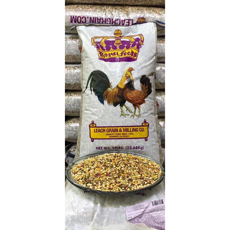 Ngũ cốc nhập Royal Feeds cho Gà Đá nguyên bao 22,68kg, xuất xứ: Mỹ 🇺🇸 (Có hình tem chống hàng giả đi kèm)