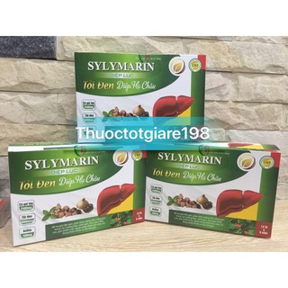 Sylymarin Diệp lục tỏi đen hộp 60 viên  diệp hạ châu bổ gan, mát gan, giải độc, hạ men gan