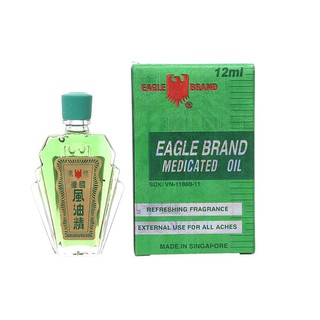Dầu xanh con Ó 12ml nhập khẩu Singapore (1 nắp)