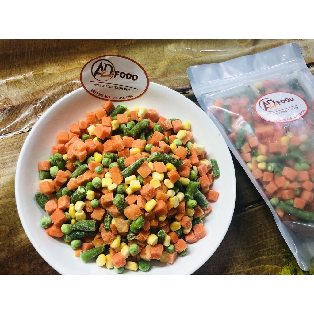 Gói 500g Rau củ hỗn hợp cắt sẵn tiện lợi