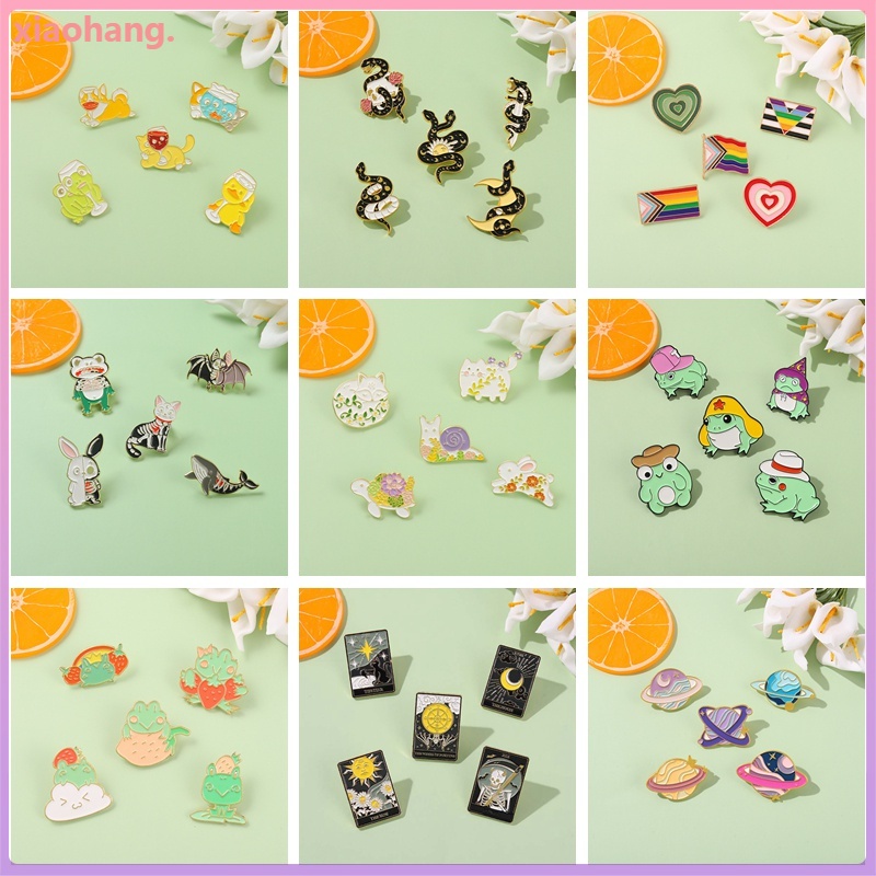 Set 5 Ghim Cài Áo Hình Động Vật Dễ Thương