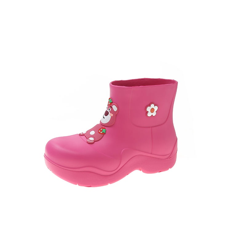 Ủng Đi Mưa Đế Dày Tăng Chiều Cao Chống Trượt Chống Thấm Nước Thời Trang Mùa Hè Dành Cho Nữ
