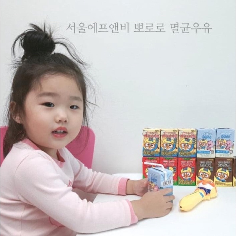 Date 2/2024 (GIá Tốt ) Sữa Tươi Pororo Hàn Quốc Thùng 24 Hộp 150ML