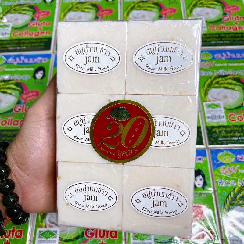 xà phòng cám gạo thái lan Jam Rice Milk soap