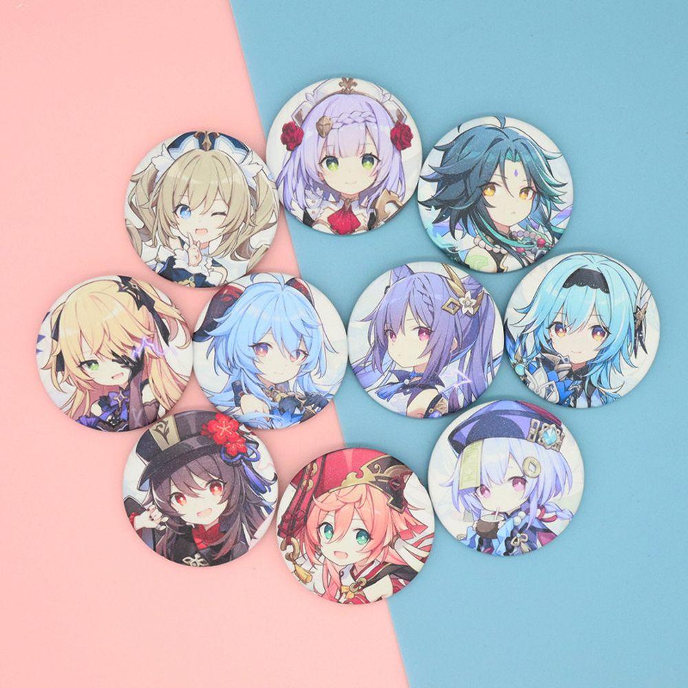 Trâm Cài Áo Hình Anime IVORY Genshin Va Chạm 58mm