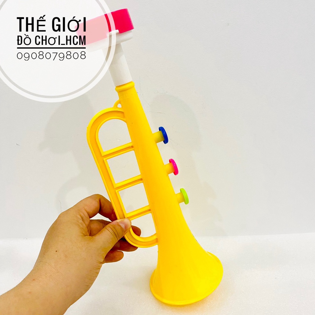 [HCM-RẺ ĐẸP] Đồ chơi trẻ em kèn trumpet dành cho bé thích khám phá các loại nhạc cụ, âm nhạc, cổ vũ, cổ động bóng đá
