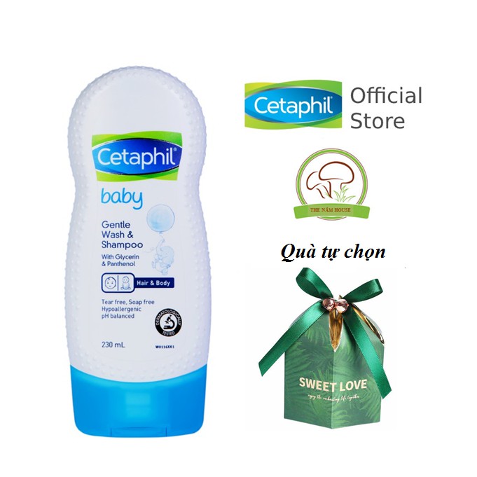 Cetaphil tắm gội 2 in 1 cho bé - Cetaphil Baby Gentle Wash & Shampoo 2in1 230ml