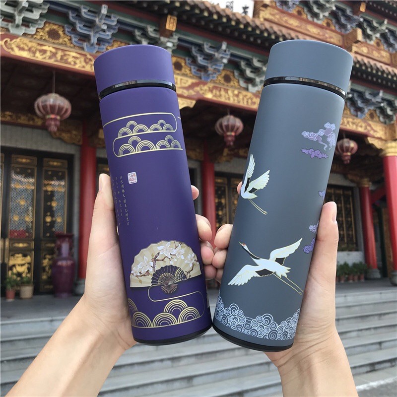 Bình Nước Giữ Nhiệt Phong Cách Cổ Trang Nắp Cảm Ứng Nhiệt Độ Inox 304 Cao Cấp | BigBuy360 - bigbuy360.vn