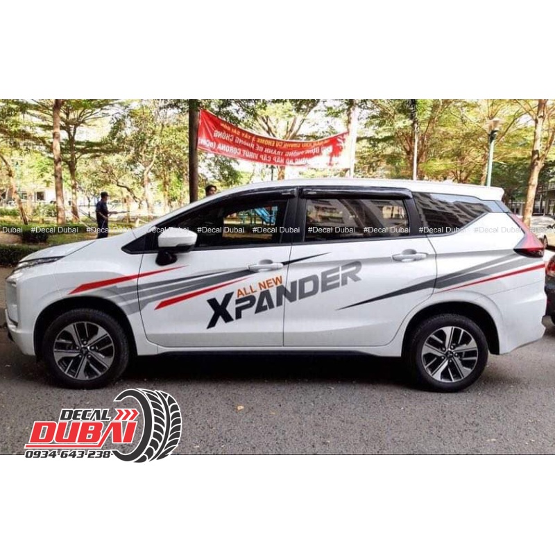 Tem Dán Trang Trí Xe Xpander Thể Thao Mẫu Mới - Thiết kế và chỉnh sửa tuỳ ý - Decal Dubai