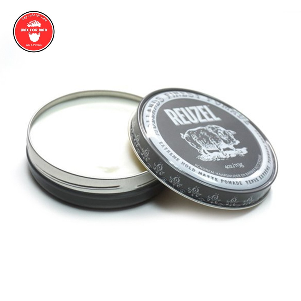 Sáp vuốt tóc Reuzel Extreme Hold Matte Pomade - xám