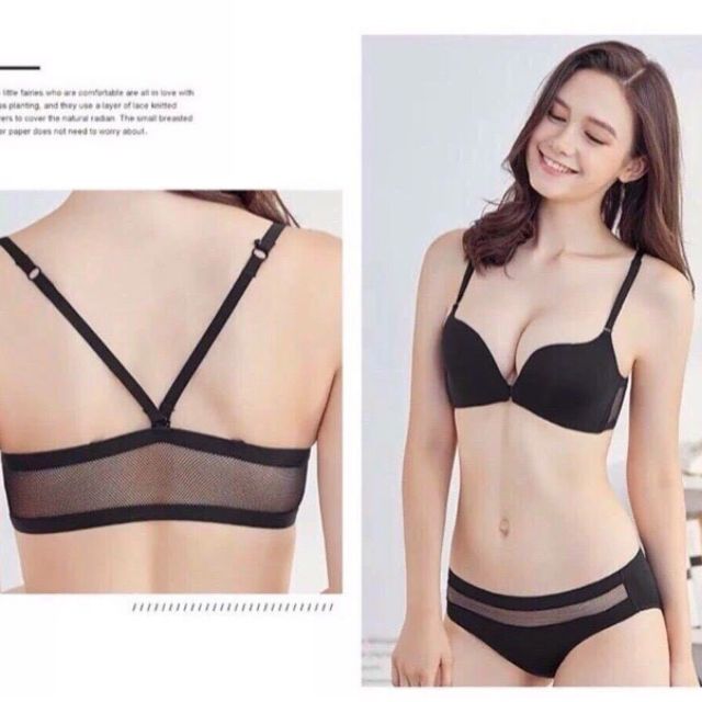 Set bộ lót su đúc khuy cài trước xuất Hàn | BigBuy360 - bigbuy360.vn