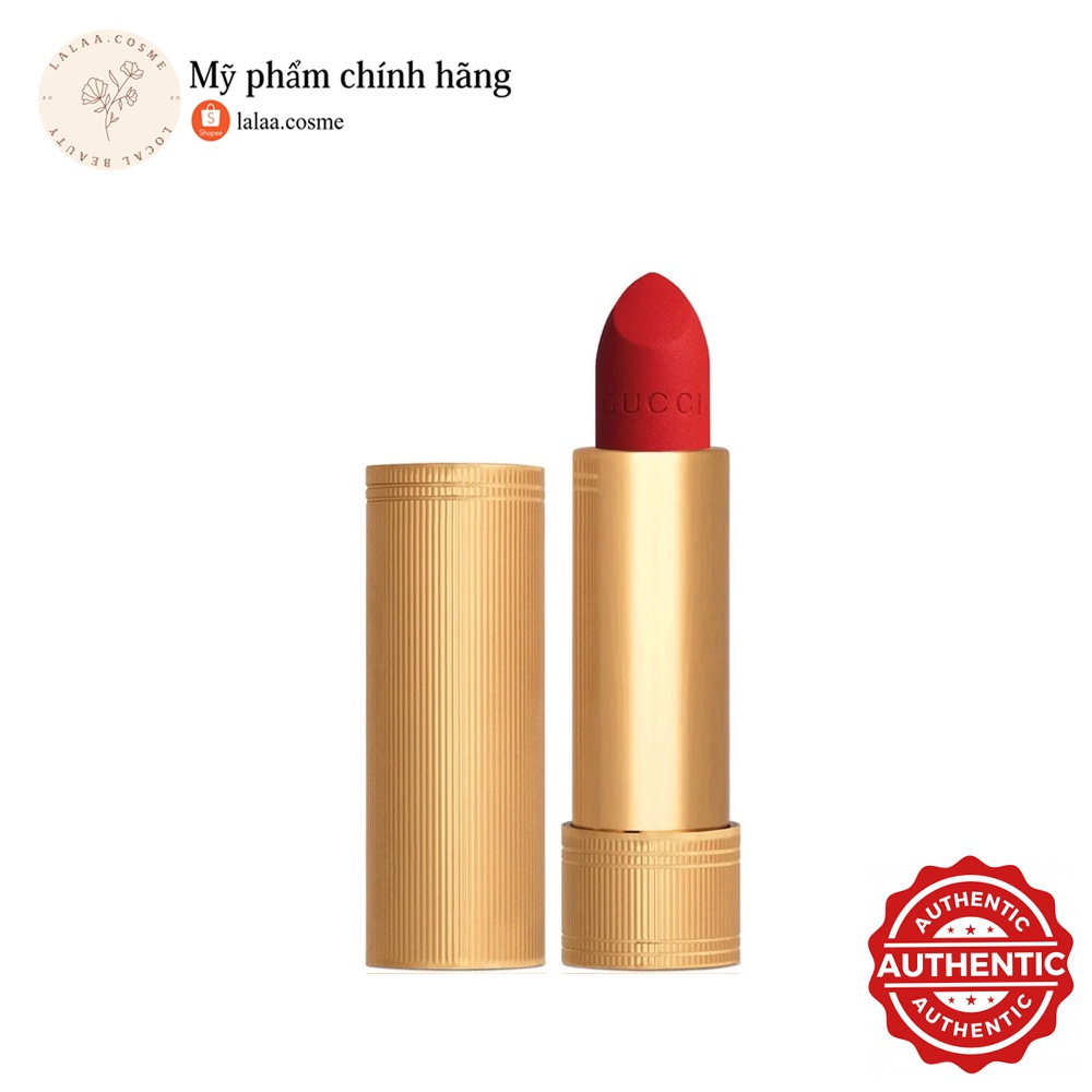 Son GUCCI 505 Janet Rust Matte màu đỏ đất thời thượng
