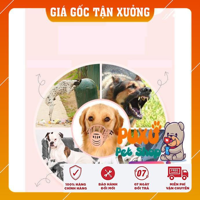 MUA RỌ MÕM CHÓ 😍𝗦𝗔𝗟𝗘😍 Bằng nhựa không gây đau cho bé, có khóa nới linh động có chỉnh dây cho bé thoải mái nhất.