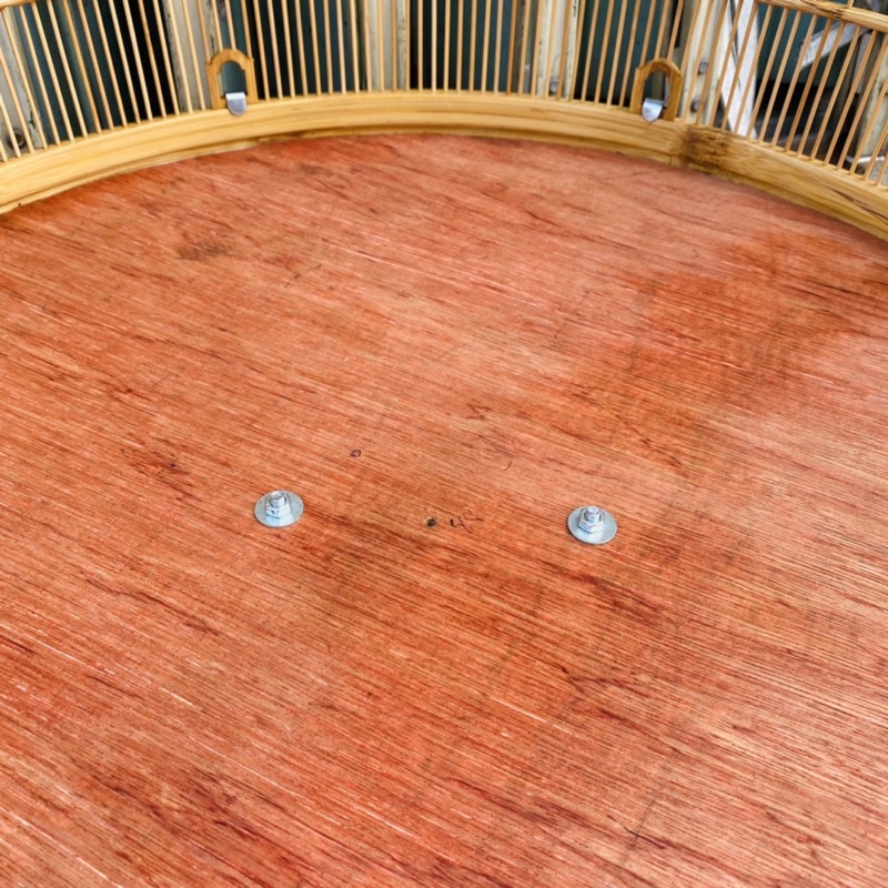 Tay nắm đáy inox chốt bông hoa, kích thước 11.5cm - Phụ kiện lồng chim đẹp