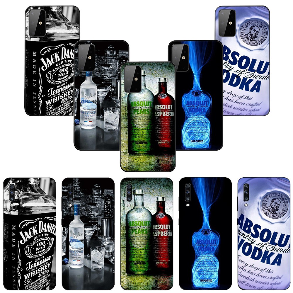 Ốp điện thoại TPU mềm hình VODKA QL58 cho Samsung Galaxy M10 M20 M30 M40 A60 A70 A70S M11 M21 M30 M30s A2 J4 Core