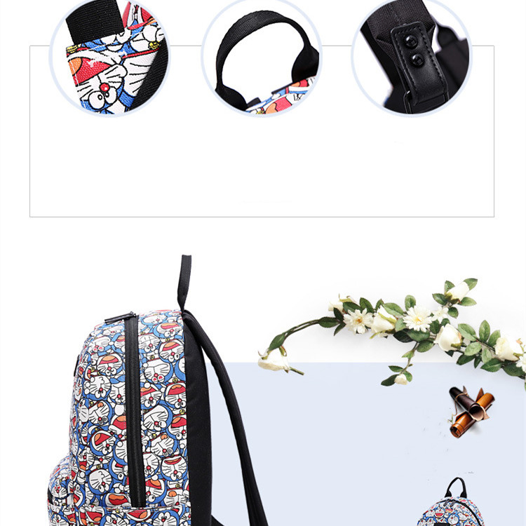 Balo đi học in hình Doraemon phong cách Nhật Bản 2021