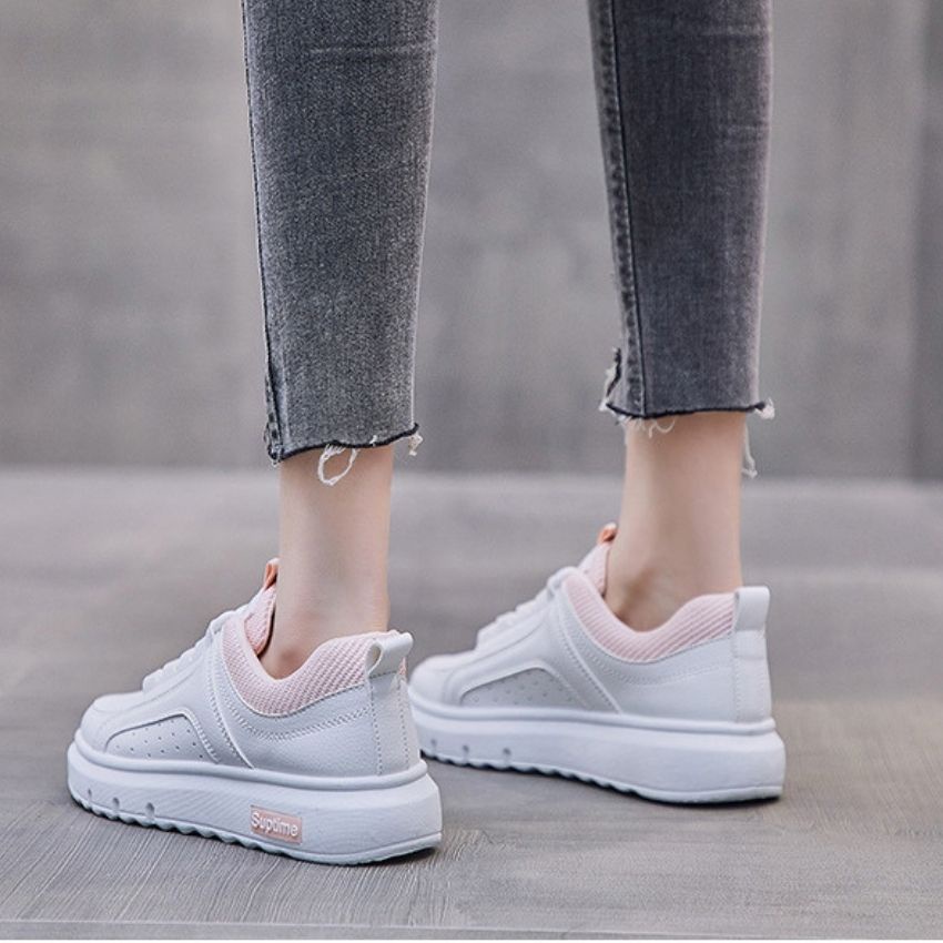 Giày Thể Thao Nữ Trắng,Giày Sneaker Nữ Phiên Bản 2022 Cao Cấp Êm Chân Thoáng Khí GTTN22