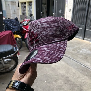 Nón Newera LA trucker burgundy nhập auth