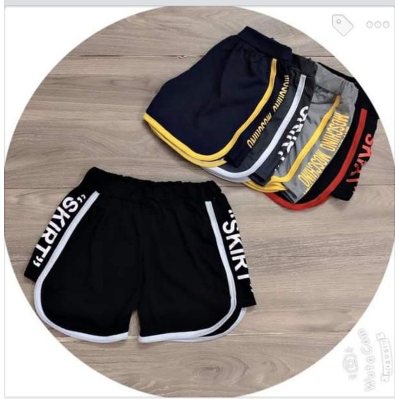 (Luôn sẵn) Lẻ =Sỉ Quần Đùi Nữ Quần Short nữ Dáng Thể Thao Chạy Viền Sọc Cá Tính