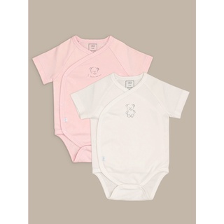 Set 2 Bodysuit Cài Lệch - Nous Premium Dòng Sản Phẩm Cao Cấp - Cho Bé Sơ Sinh Đến 3-6 Tháng Tuổi