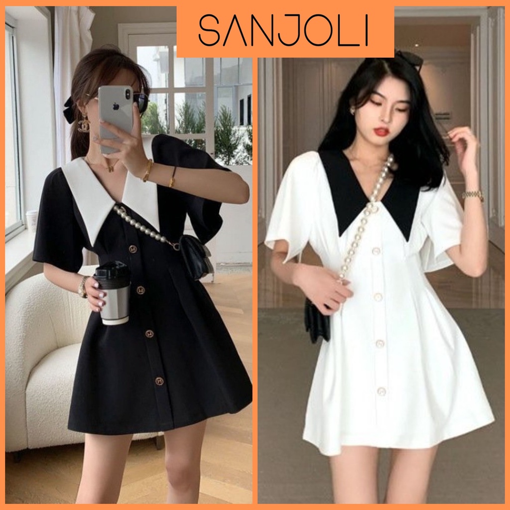 Váy Đi Đám Cưới SANJOLI Đầm Thun Nữ Ôm Body Cao Cấp Sang Trọng Hàn Quốc đi chơi tiệc, công sở thiết kế đẹp VD040 - Hàng