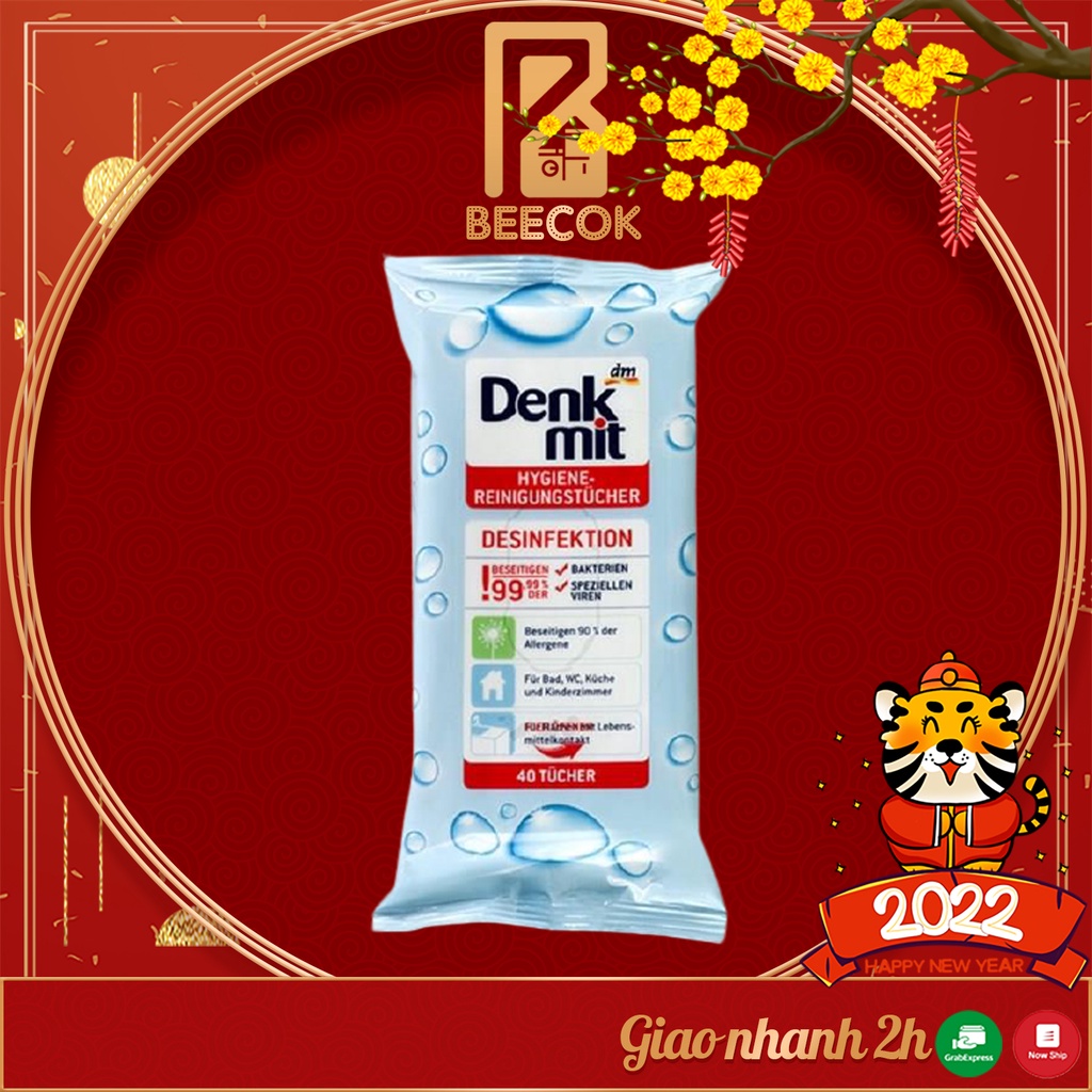 Khăn giấy ướt Denkmit diệt 99,9% vi khuẩn