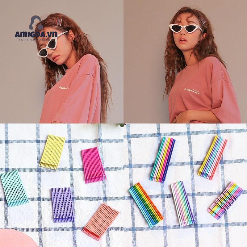 Kẹp Tóc Phun Sơn Nhám Đa Năng Đơn Giản