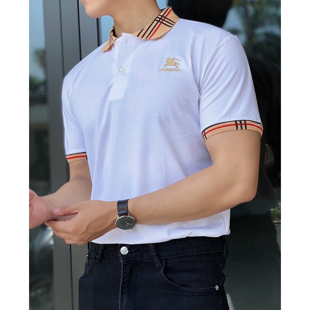 Áo Thun Polo Nam Cổ Bẻ Trơn trẻ trυng , Chất vải Cotton cao cấp chuẩn form