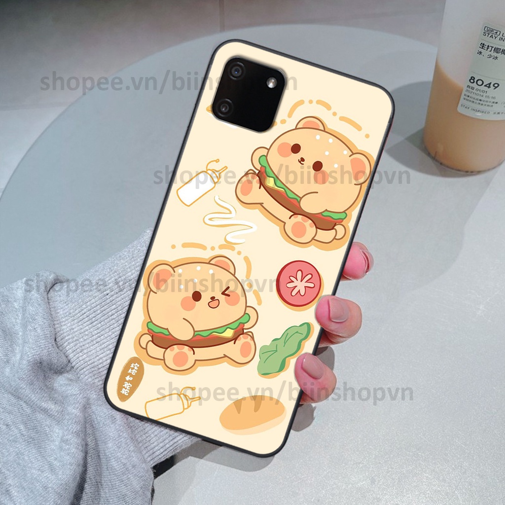 Ốp Realme C11 2020 in hình gấu chocolate kẹo ngọt siêu đẹp siêu xinh