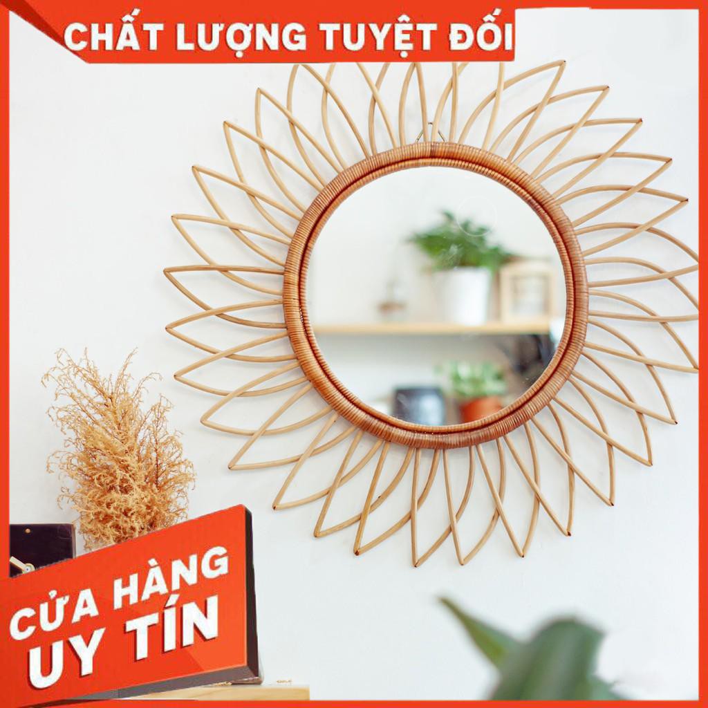 [Khuyến Mãi Sốc] gương mây tre đan decor CAO CẤP