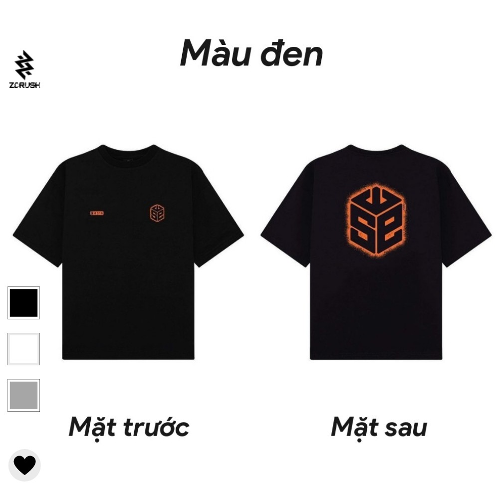 Áo Thun Unisex Nam [ZCrush] Áo Phông Tay Lỡ SWE Cube Lửa Tee Thun Form Rộng Unisex Phong Cách Ulzzang