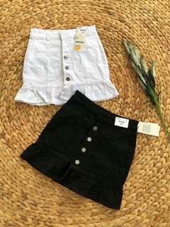 Chân Váy Jeans Nút Đuôi Cá