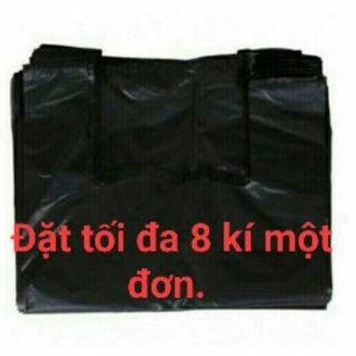 (Sỉ_ lẻ) 1kg loại dày, dai Túi nilon đen gói hàng, đựng rác (hàng loại 1) 5-10-15-20kg