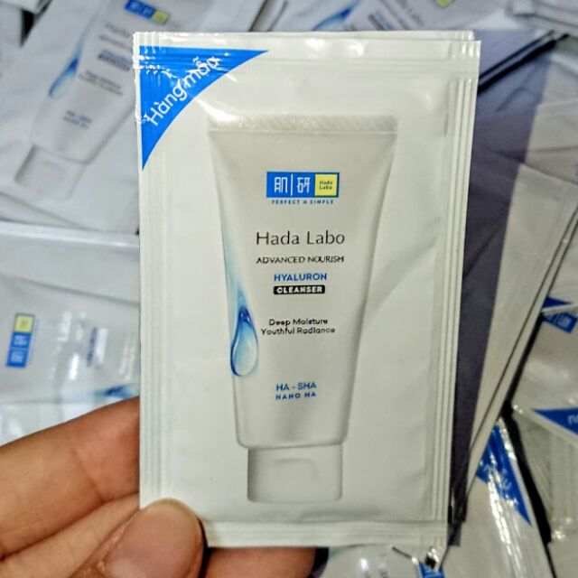 Dầu tẩy trang Hadalabo 4ml và sữa rửa mặt 3g | BigBuy360 - bigbuy360.vn