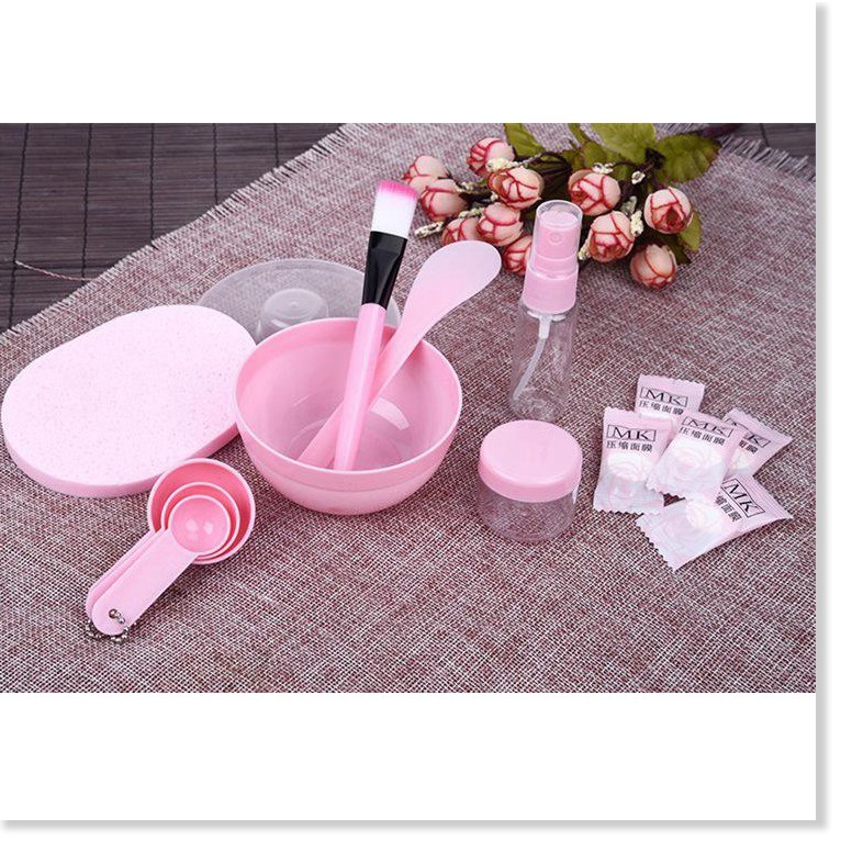 Dụng Cụ Trộn Mặt Nạ GIGAHOME Bộ 9 Món Bát Trộn Đắp Mask Gồm Bát, Que, Chổi Cọ Và Thìa Đong 6279