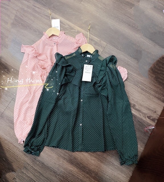 Áo sơ mi chấm bi Zara