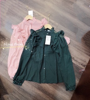 Áo sơ mi chấm bi ZR