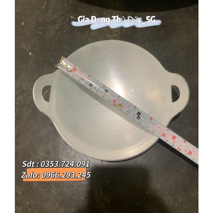 Chảo Nhôm Máy Bay Siêu Dày Đủ Các Size - Chảo Quay Liền Nhôm Cao Cấp