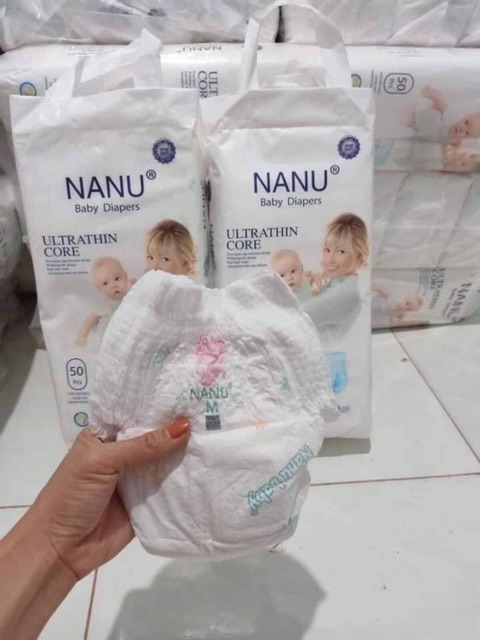Combo 100 bỉm quần NaNu baby cho bé M/L/XL/XXL/XXXL