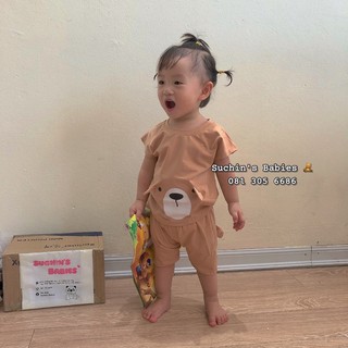 Bộ ba lỗ gấu cho bé BC0050 Suchin